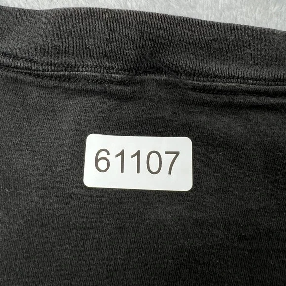 VTG US Marines Semper Fidelis Single Stitch Eagle Graphic T-Shirt Faded Black XL - Picture 9 of 9